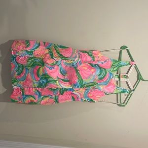 Lily Pulitzer Dress. Neon Elephant Print. Size 10.